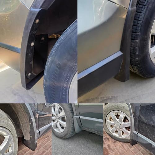 Image of Set of 4 Pcs Mud Flaps Splash Fit for Honda CRV CR-V 2007 2008 2009 2010 2011 Sedan Mudguards Mudflaps Mud Splash Guards Front and Rear (Driver and Passenger Sides)