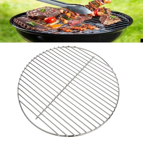 AIDODIA Grille Barbecue Ronde en Acier Inoxydable, Grille Ronde Barbecue- 30 Cm/35 Cm/40 Cm De DiamèTre, Construction SoudéE Durable, Chauffage Uniforme, pour Camping, Pique-Nique Et Jardin. (30M)