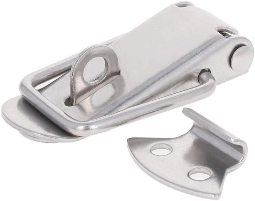 Buy 1 get 1 MroMax 2PCS Spring-Loaded Toggle Latch 2.8 Length Stainless Steel Spring Toggle Lock Buckle Buckle Clip, Suitable for Cabinet Suitcase Trunk