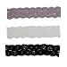 Lux Accessories Girls Black White Lace Stretch Headband Set