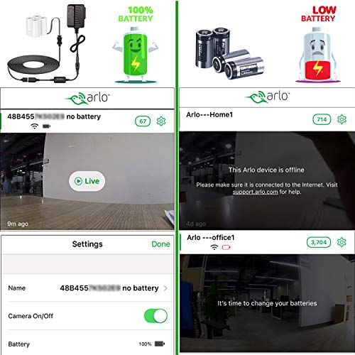 image for Frienda Adapter with 20 Feet/6 m Power Cable Compatible with Arlo (Rep