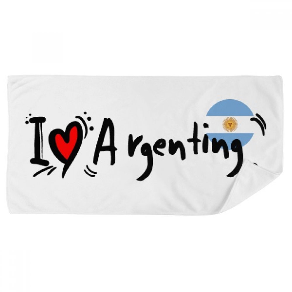 Serviette de bain Argentine douce pour sport et toilette quotidienne