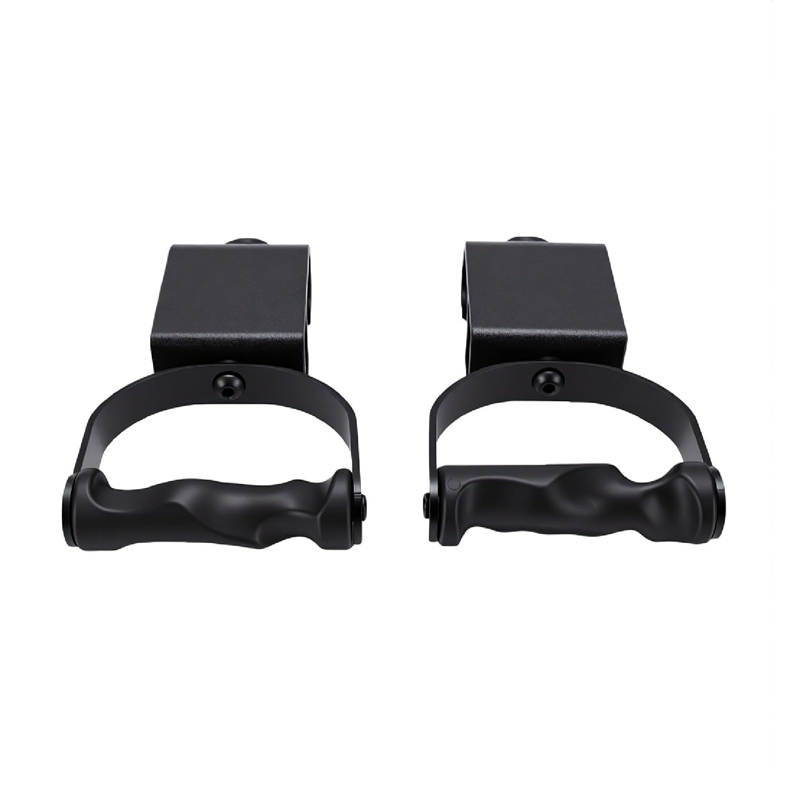 Poignées de Traction Ergonomiques ABS, Conception Rotative à 360 Degrés pour L'entraînement de Force, Noir, 2 Pièces