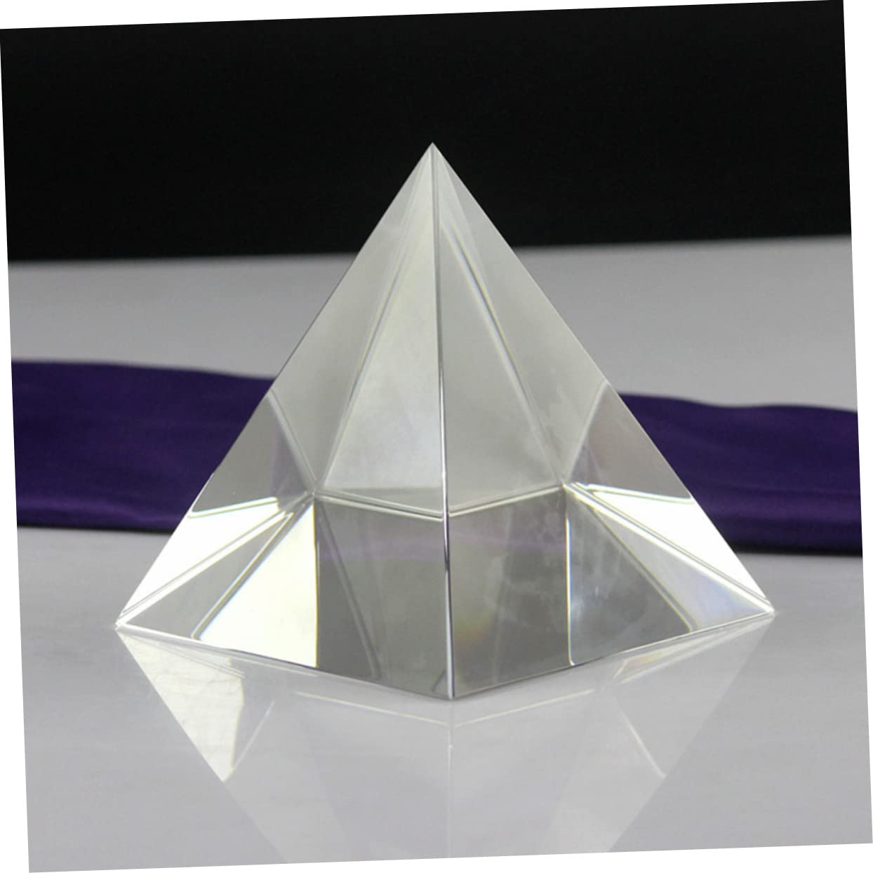 Cabilock Kristallprisma 80mm Optisches Glas in Vierseitiger Pyramidenform
