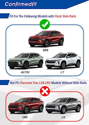 Image of Enhanced 220LBS Roof Racks Fit for 2024 2025 2026 Chevy Trax 2RS ACTIV LT - Easy Installation Cross Bars for Kayak Snowboard Surfboard Bike Canoe Ski Cargo Rooftop Accessories