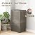 GULAIMOAO Outdoor Storage Box, 32 Gallon Deck Box with Lockable Lid, Waterproof Resin Storage Bin for Patio Furniture, Garden Tools, Cushions, Grey