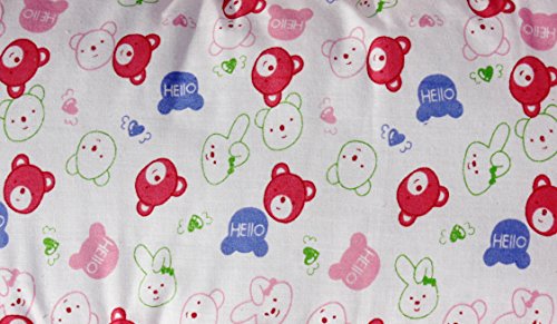 Image of Amardeep and Co Toddler Mattress with Mosquito and Insect Protection Net (70 cm x 40 cm, Teddy)