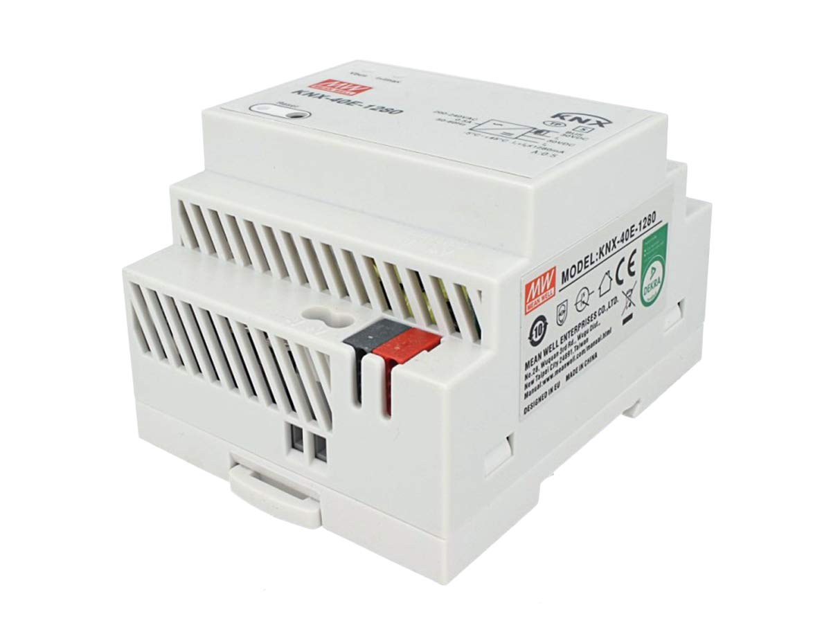 MeanWell KNX-40E-1280 Alimentatore KNX Konnex 30V 1280 mA 38,4W Per Guida DIN Binario
