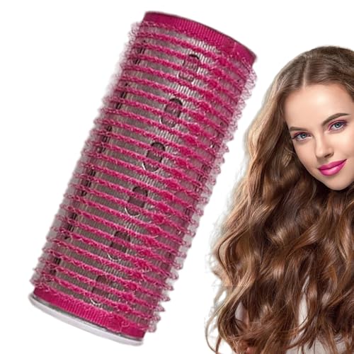 Bigoudis chauffants simples, rouleau à cheveux électrique, simple portable chauffant à piles - Outil de coiffure avec pince auto-agrippante pour frange, cheveux courts, cheveux moyens