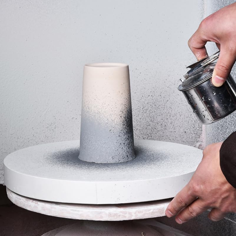 Miniatura 3 de MERRYHAPY Murciélago de cerámica de yeso para manualidades de arcilla, tabla de secado de 11.81 pulgadas para alfareros, discos de yeso redondo