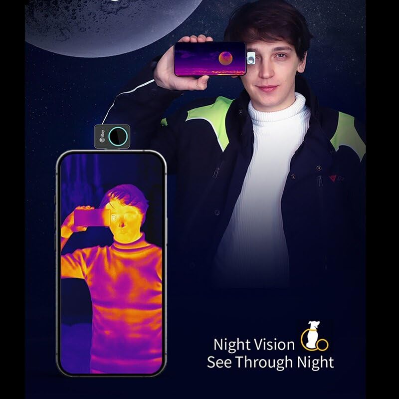 P2 Thermal Imager IR Sensor Resolution 256 * 192 Mobile Phone Infrared Thermal Imager Camera Thermal Leak Diagnosis Thermal Sensor Thermometer