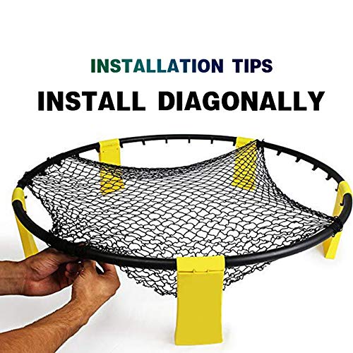 Mini vôlei de praia, Andoer Conjunto de mini-vôlei de praia Spike Balls Jogo de esportes em equipe a