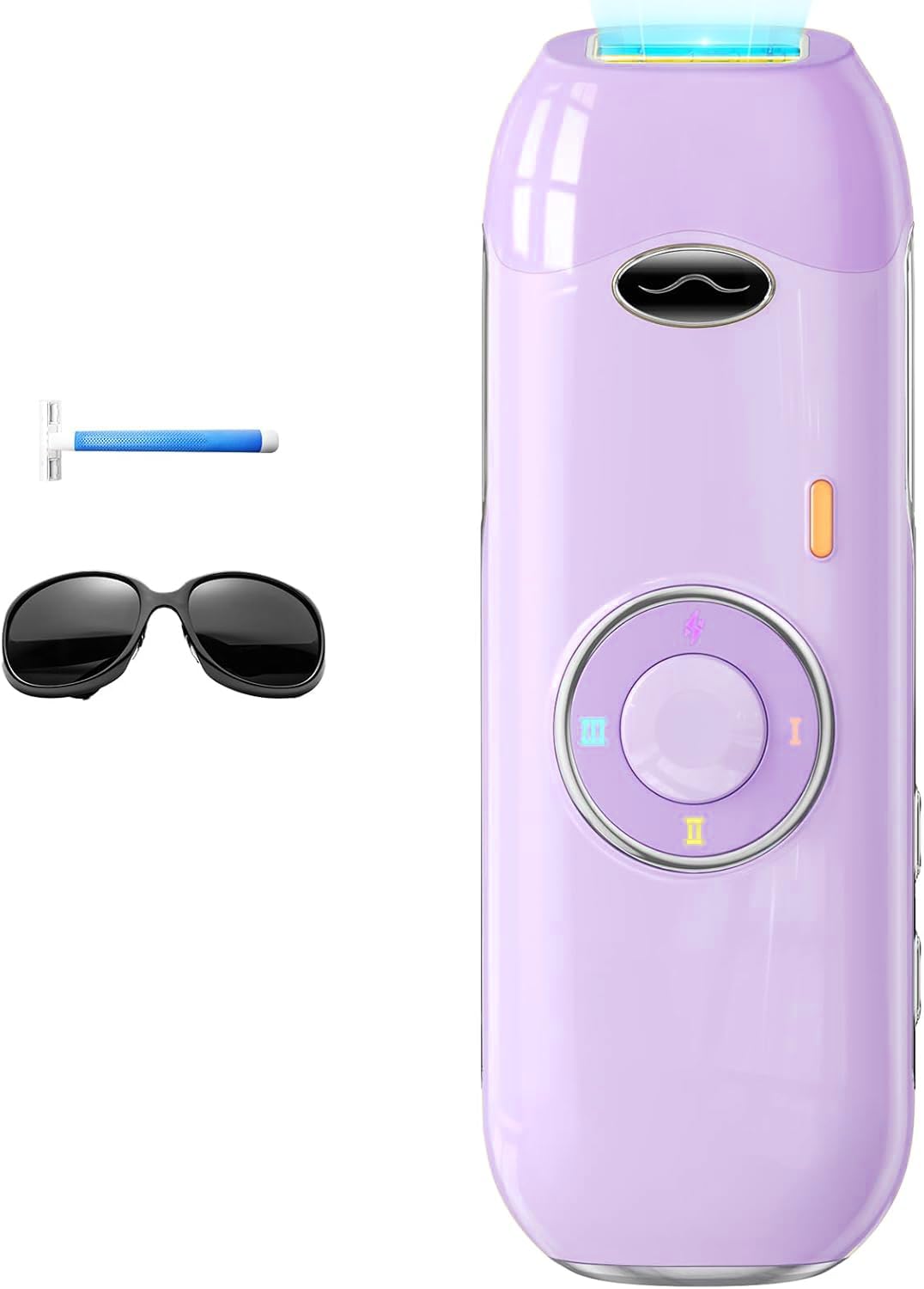 Haarlosy IPL Geräte Haarentfernung - Laser Haarentfernungsgerät Maximale Energie von 22J Schmerzfreie Ideal für Zuhause, Geeignet für Damen Herren am Körper, Gesicht, Achseln, Beinen (Violett)