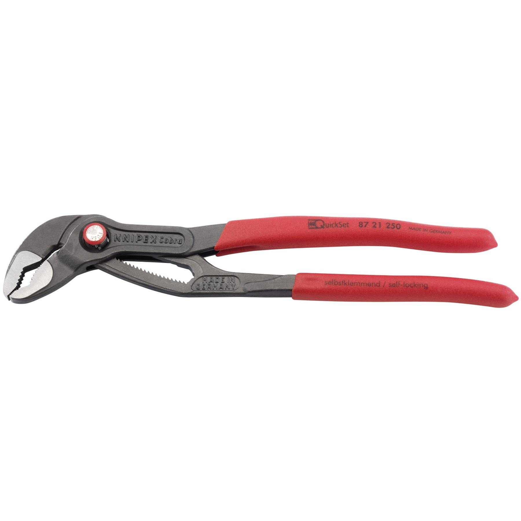 Knipex Cobra 87 21 250 Quickset Waterpump Pliers, 250Mm