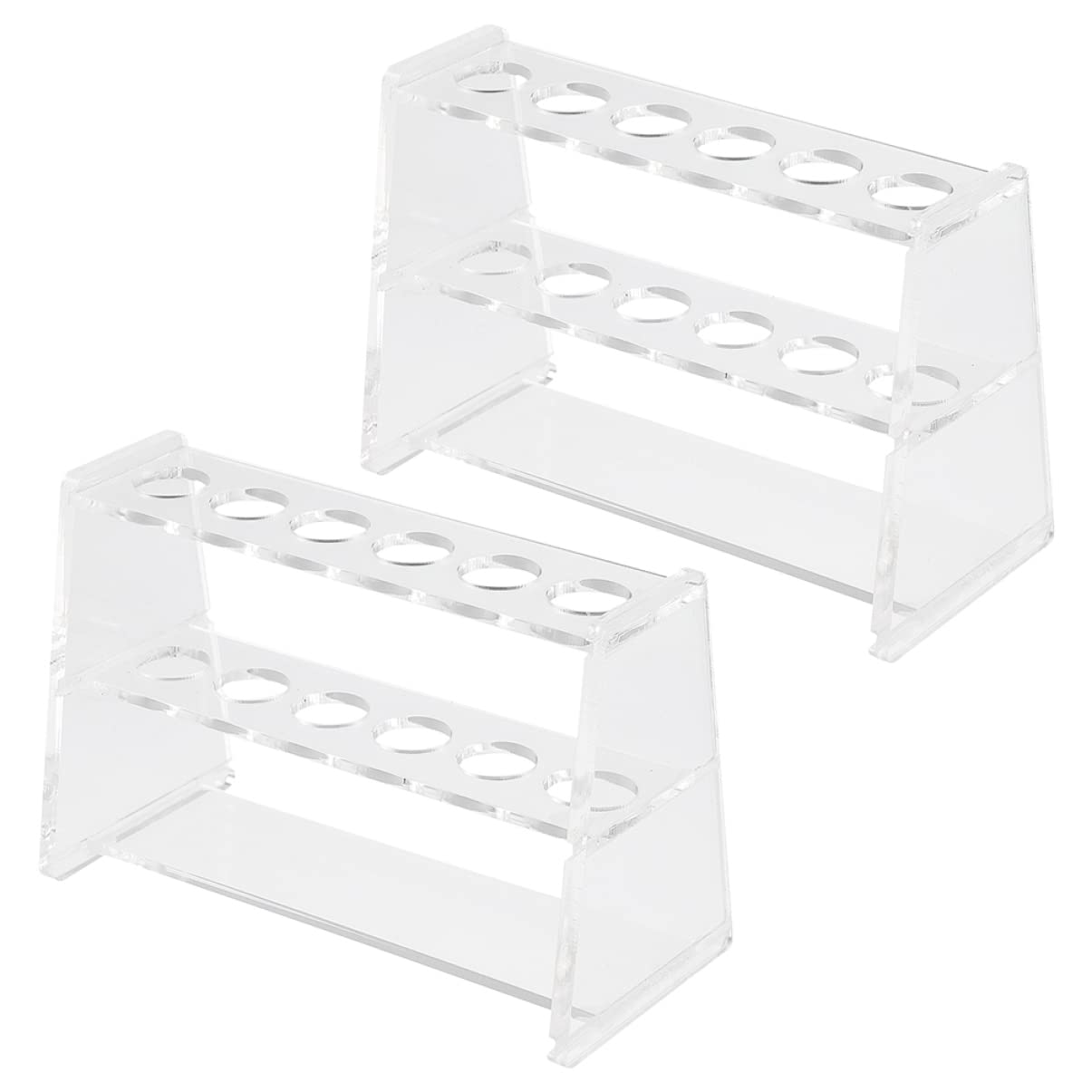 ULTECHNOVO Vidrio Centrífugo 6 Piezas Gradilla Contenedor De Tubos De Ensayo De Laboratorio Estante Para Tubos De Ensayo De Laboratorio Acrílico Soporte Orgánico Soporte Para Gafas