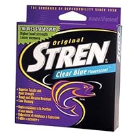 STREN Original Service Spule, Transparent/Blau fluoreszierend, 1000 Yd, Pound Test 20