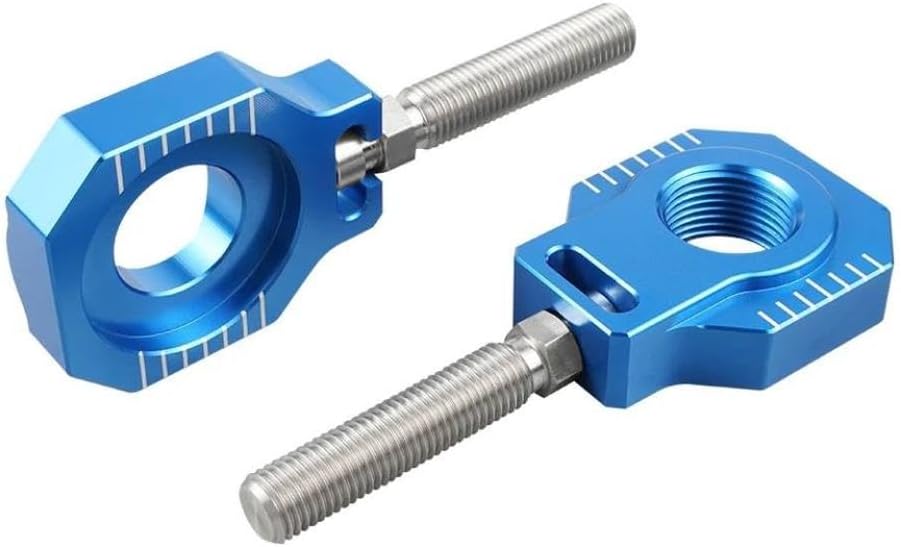 20mm Rear Axle Block Chain Adjuster Compatible with EXC 300 EXC-F 350 450 500 XCW XCWF 2000-2023 TE 300 FE 450 EC 300 Motorcycles(Orange)