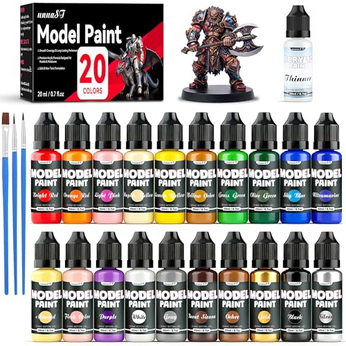 20-Color Model Acrylic Paint Set