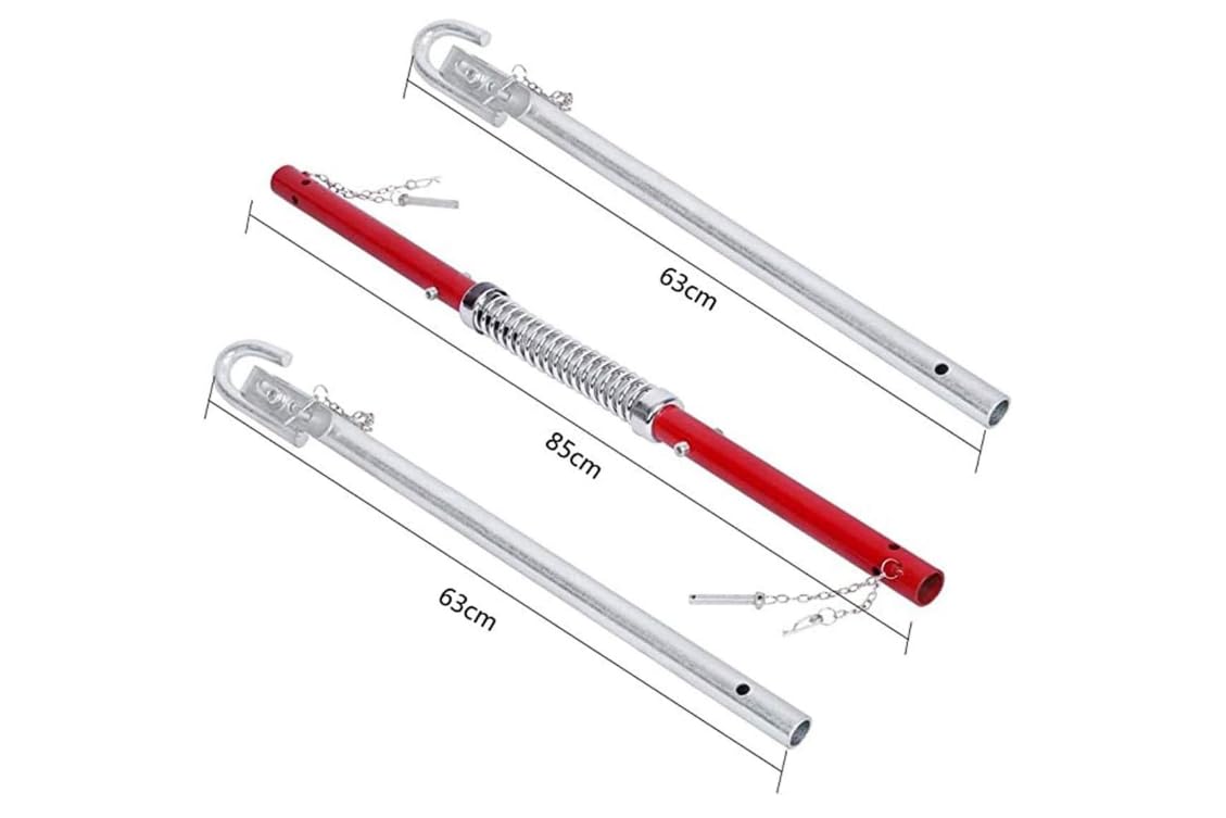 Barra Di Traino 3 Tonnellate ECUTEE - Lunghezza 175cm, Con Ammortizzatore, Per Emergenze Stradali - Foto 13