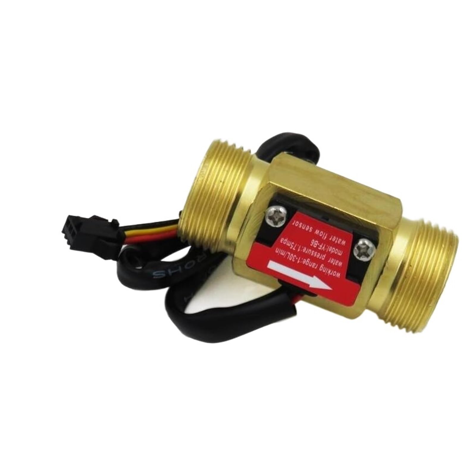 Flow Sensor Meter Digital Pipeline Water Flow B6 DN20 G3/4'' OD25.4mm Water Flow Sensor Switch 1-30L/min