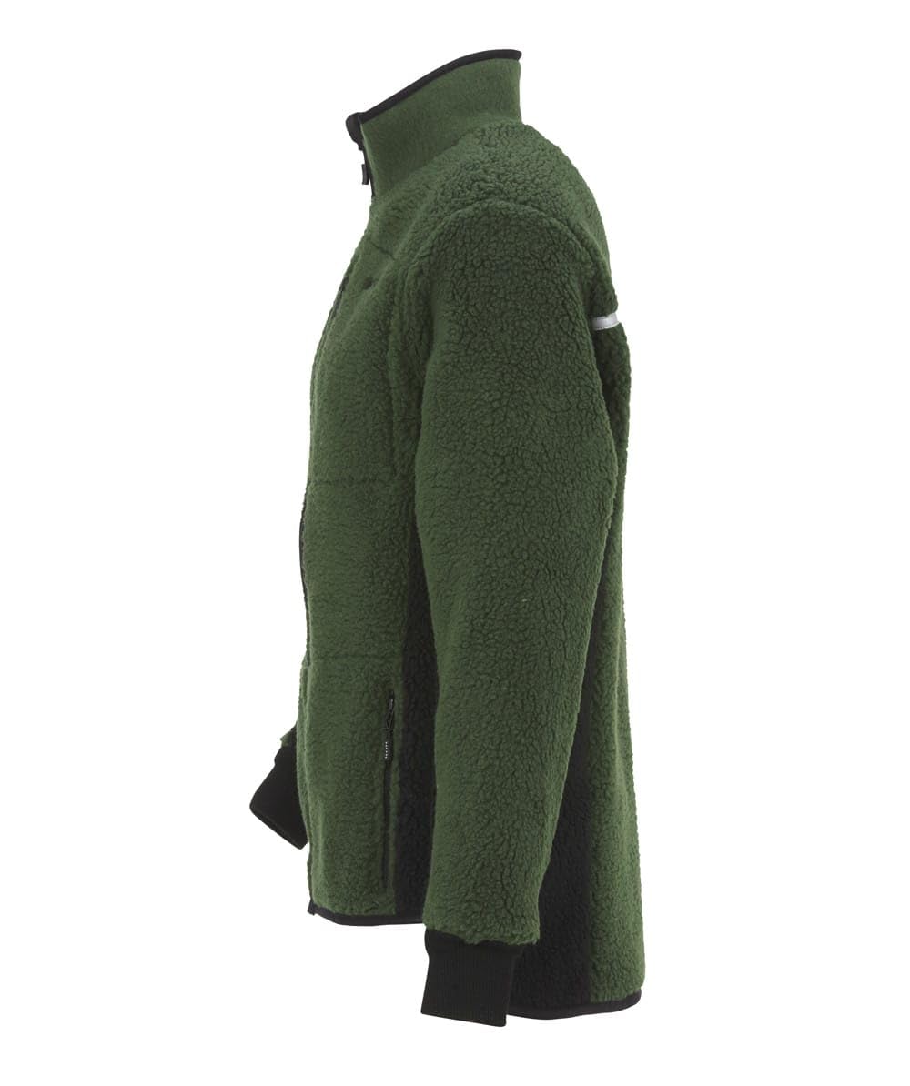 KOX Faserpelzjacke Grün/Schwarz Größe 50/52