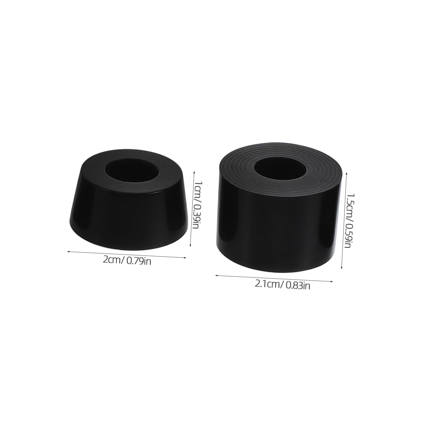 BRIGHTFUFU Skateboard Mounting Pads 4pcs Skateboard Riser Shock Absorbers Bushings Pivot Cups Parts