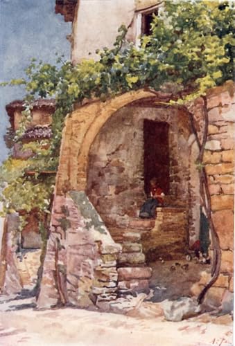 Art tableau une habitation rustique dans la campagne romaine affiche 60x90cm impression d'art salon