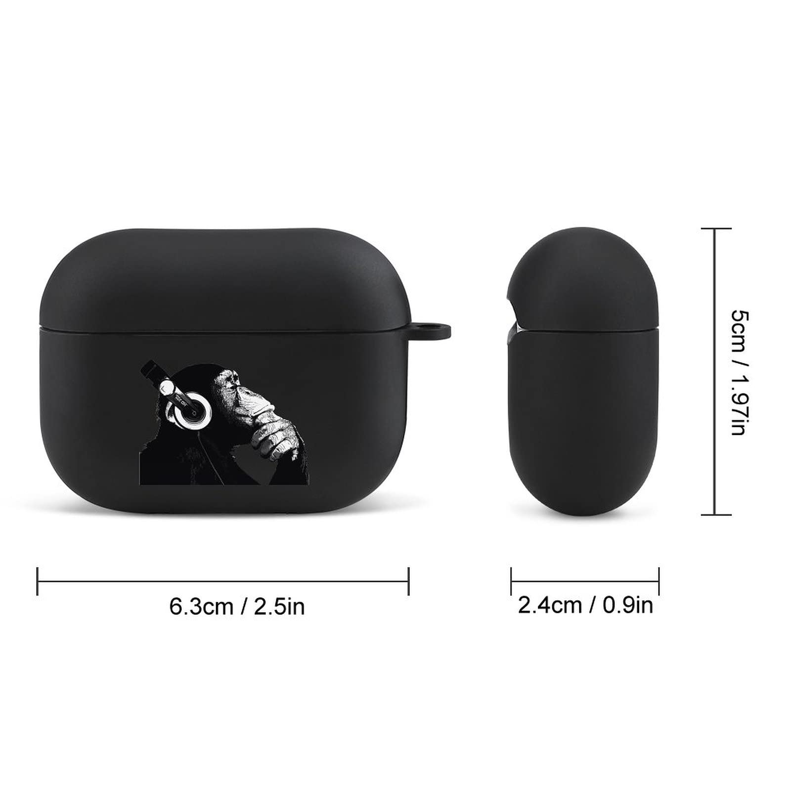 Amazon | AirPods Pro兼用ケース 音楽を聴く ゴリラ AirPods Proカバー