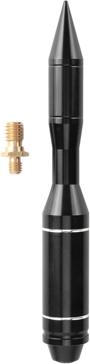 Short Auto Aerial, Aluminum Antenna for Auto Signal Antenna, Auto Accessory Auto Parts Fit for Wrangler TJ JK JL(black)