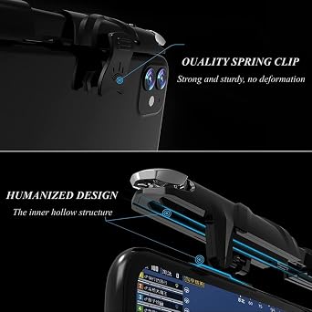 Rakizbe Mobile Game Triggers, High Frequency Click Shoot Aim Gaming Controller for PUBG Mobile/Knives Out/Call of Duty