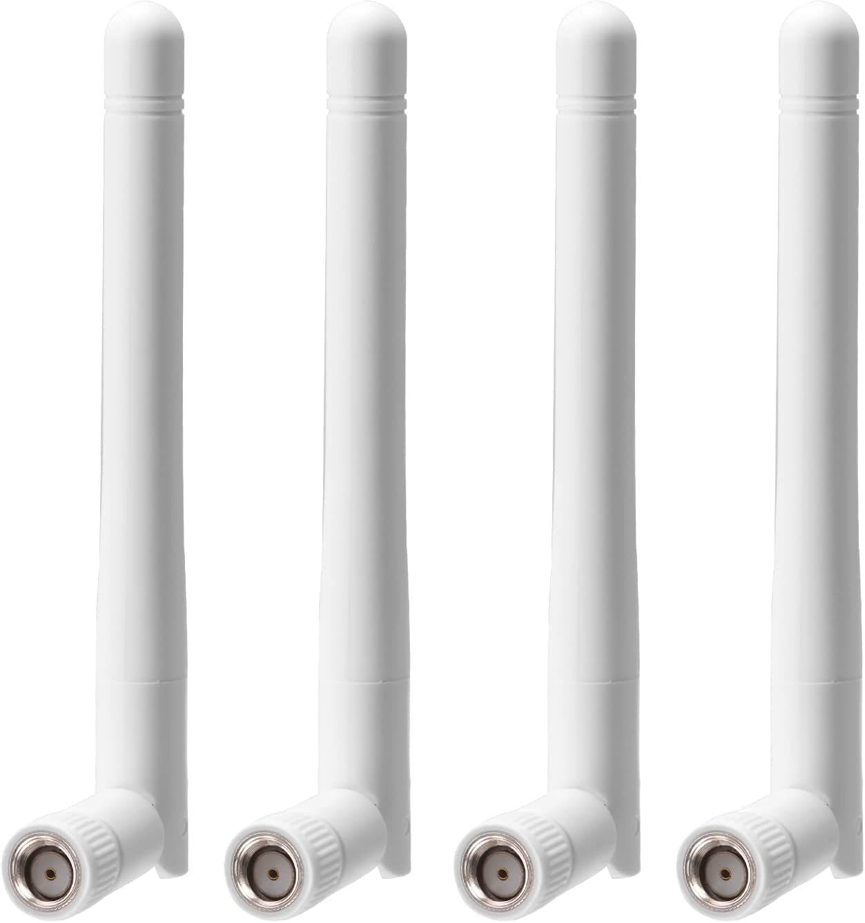 EJOYS External WiFi Antenna RP-SMA 2.4GHz 5GHz 5.8GHz 3dBi Dual Band Wireless Antennas Replacement (4-Pack) for WiFi Router Security IP Camera Access Point USB WiFi Adapter Antennae