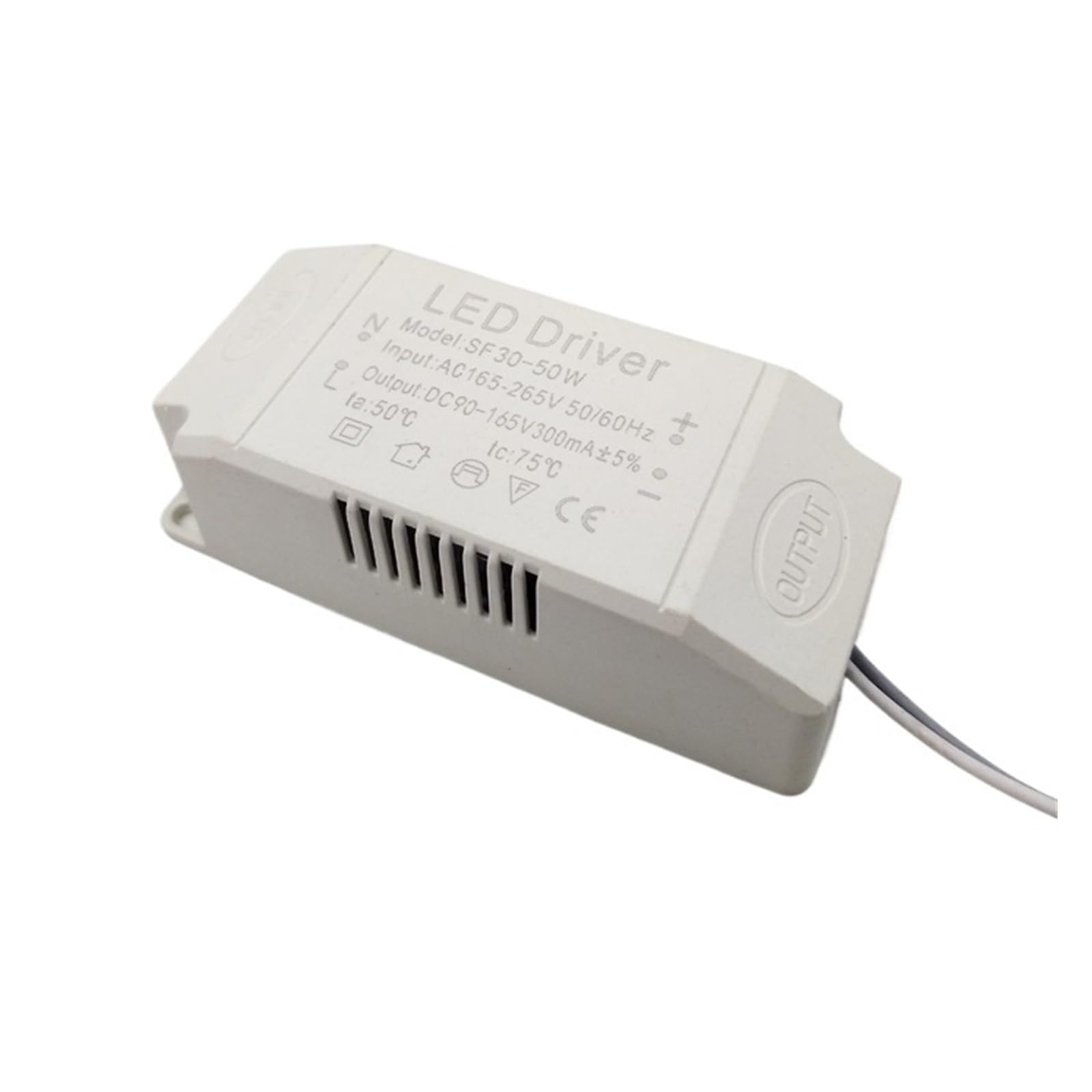 EPEDICLed Power Supply Constant Current Drive Living Room lamp Ballast Transformer Crystal Ceiling Light Switch Color Temperature Controller (Color : 30-50W Monochrome Square)