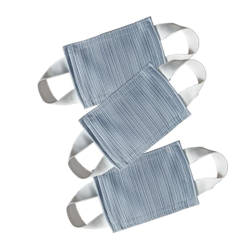 Image of Baby Proof Door Silencer & Cloth Latch Cover, Quiet Close Anti-Slam Pads to Prevent Slamming and Accidental Locking, for Nursery and Toddler Safety (3, Grayish Blue, 4.1 * 3.1 inches)