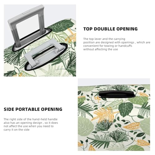 Hawaiian Style Print Luggage Cover For Suitcase,Washable Elastic Travel Suitcase Protector With Zipper Closure And Bottom Buckle – Fits 18-32" Luggage-X-Large3