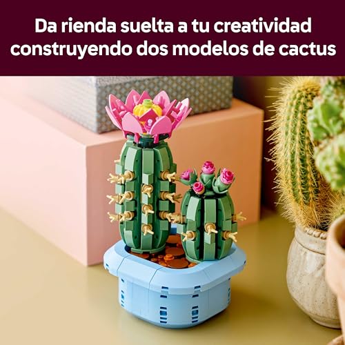 Miniatura 3 de LEGO Botanicals Cactus en Flor - Planta con Maceta Artificial con 2 Cactus y Flores - Decoración de la Habitación - Regalo de Cumpleaños para Niñas de 9+ Años y Amantes de Las Plantas - 11509