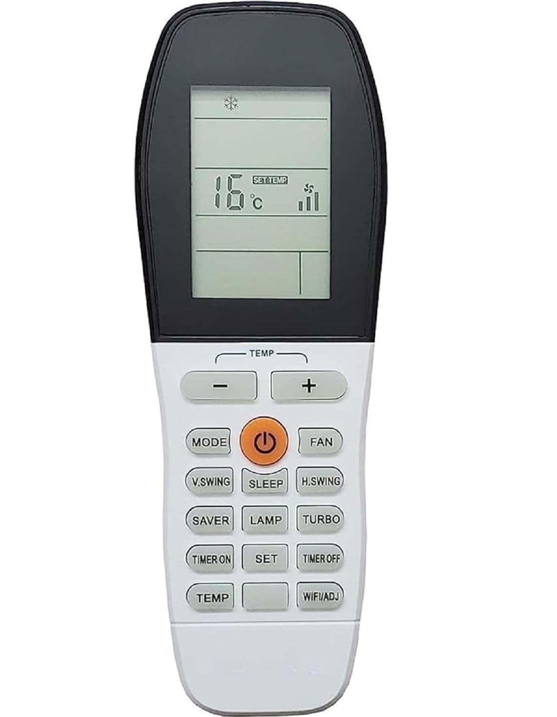 5 year warranty remote compatible for voltas inverter split ac remote 1.5 ton 3star/5star, white (your old remote must be same)