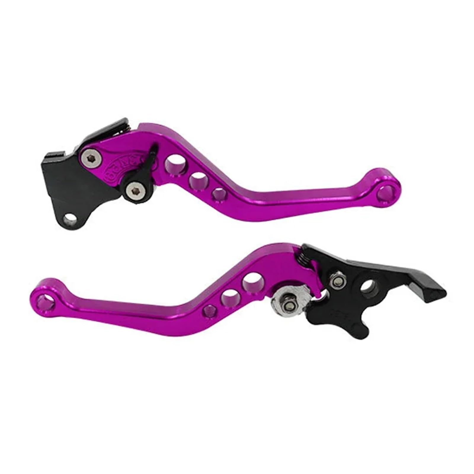 Hsyduhae Purple Motorbike Brake Levers 2Pcs Universal Aluminum Alloy Motorcycle Brake Handle Motorbike Modification Motor Clutch Drum Lever(Purple)