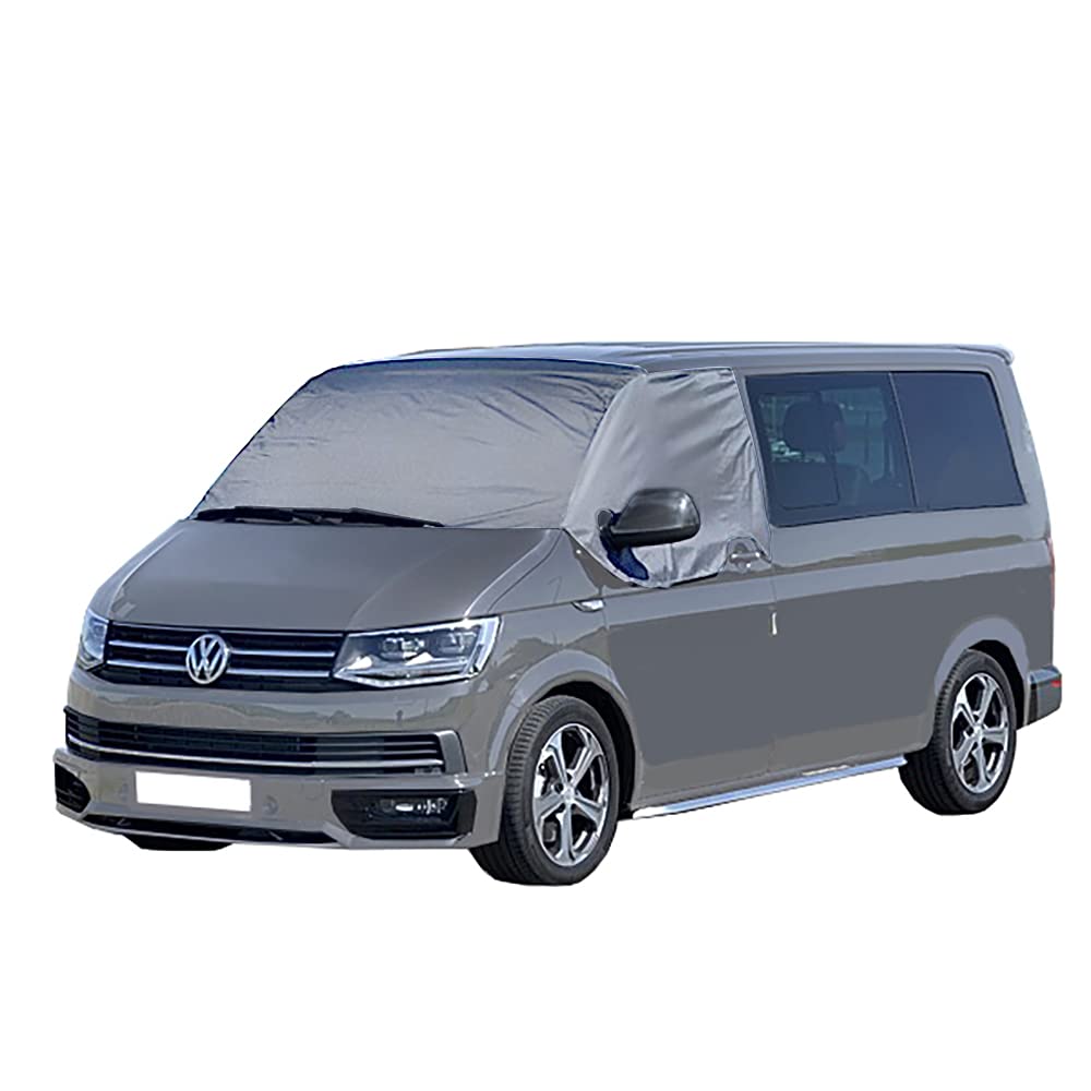 UK Wholesale UKW032GREY Luxury Front Windscreen Wrap Cover Grey - To Fit VW T6/T6.1 Models