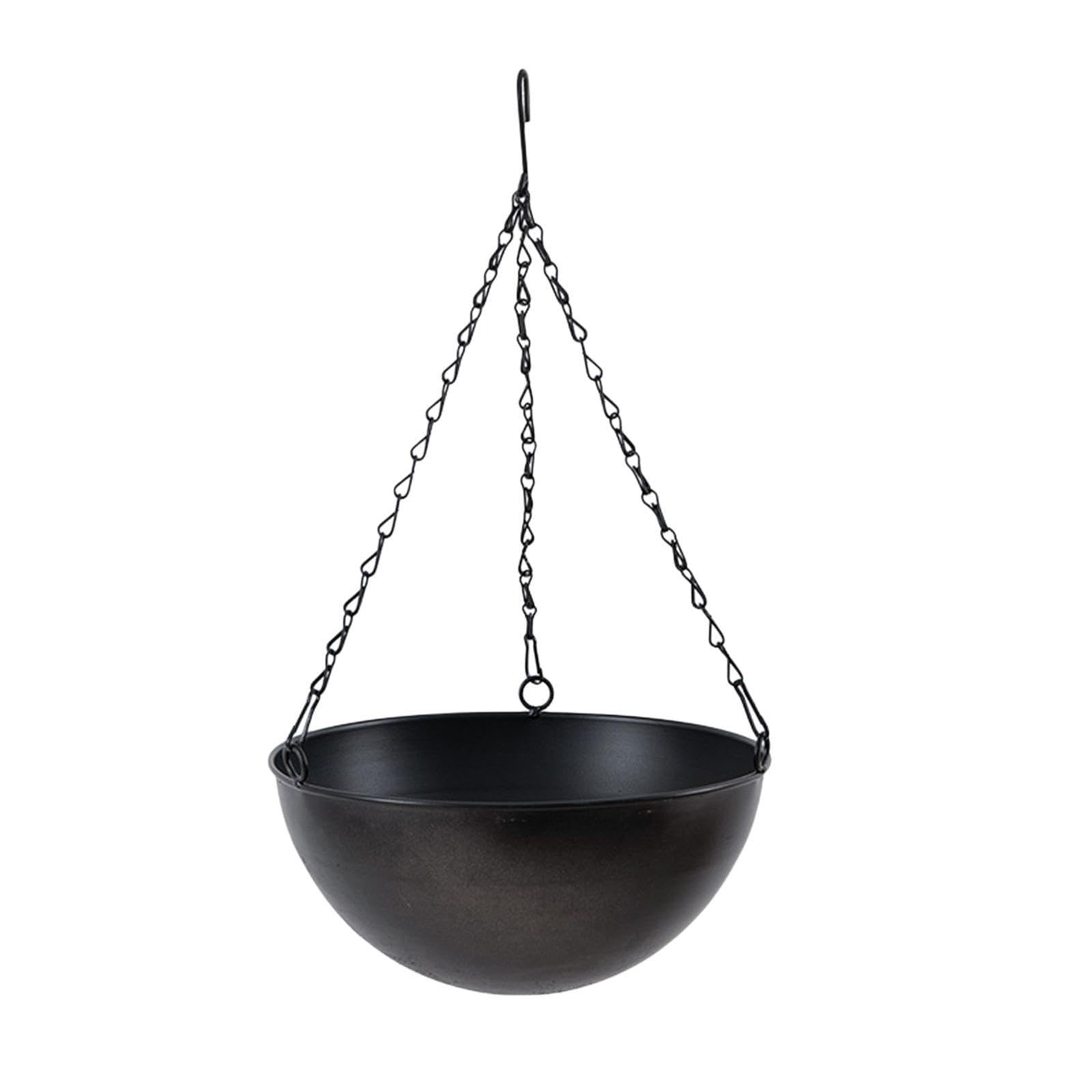 LIXSAZSE Iron Hanging Flowerpot Decorative Iron Hanging Basket For Stylish