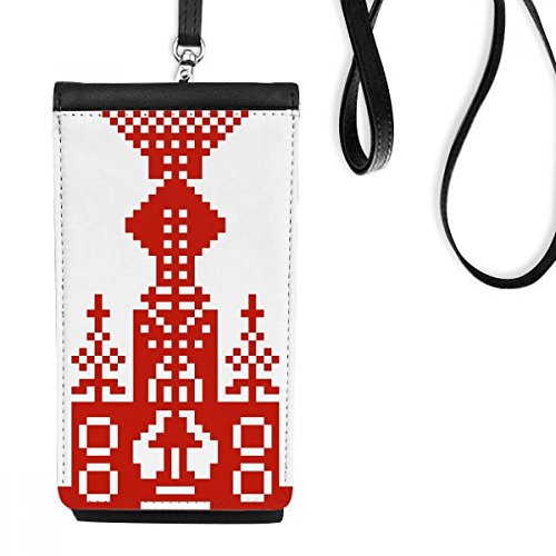 Porte-monnaie téléphone suspendu motif russe, idée cadeau original