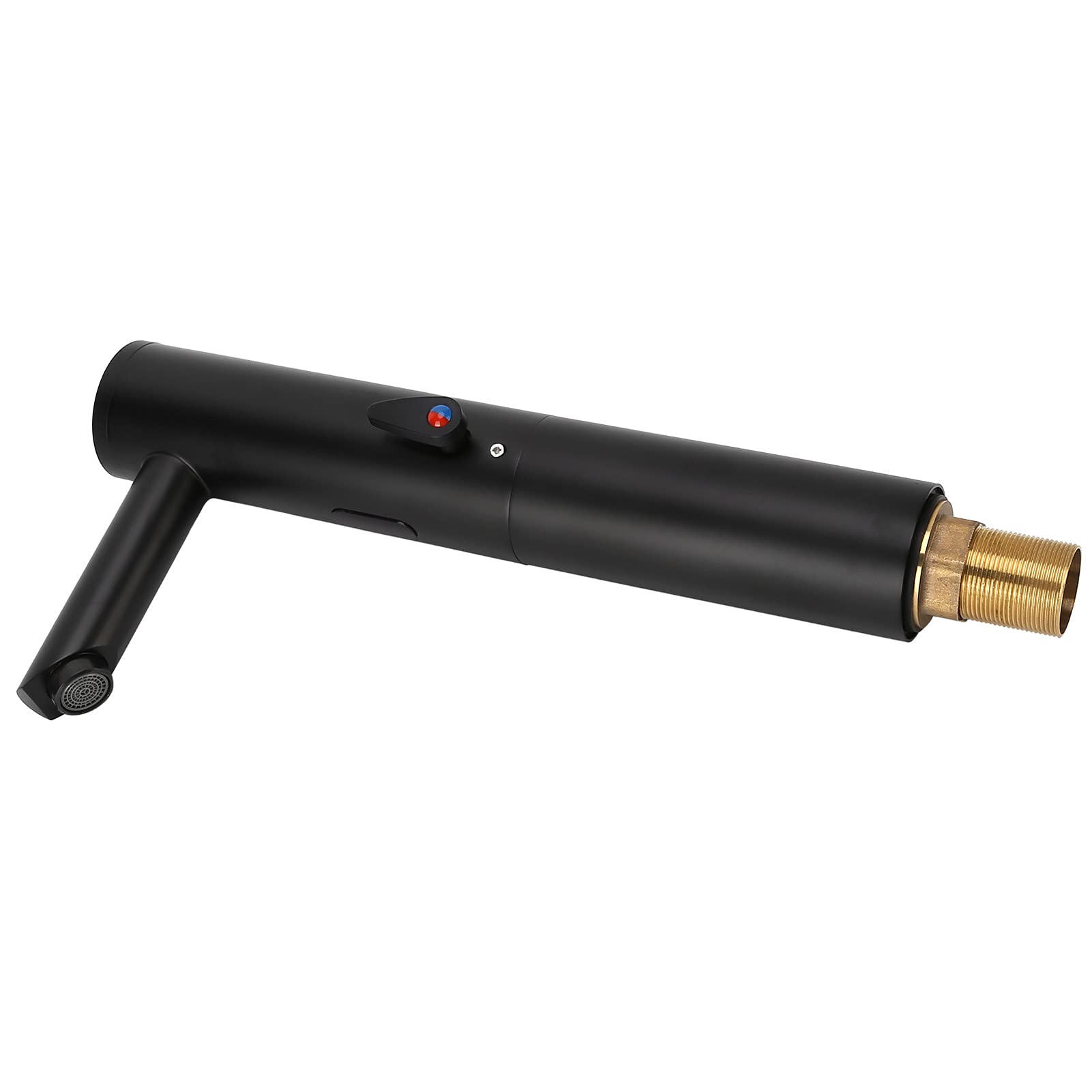 Rubinetto automatico con sensore a infrarossi, rubinetto con sensore in ottone Rubinetto touchless con integrazione calda e fredda nero per cucina e bagno