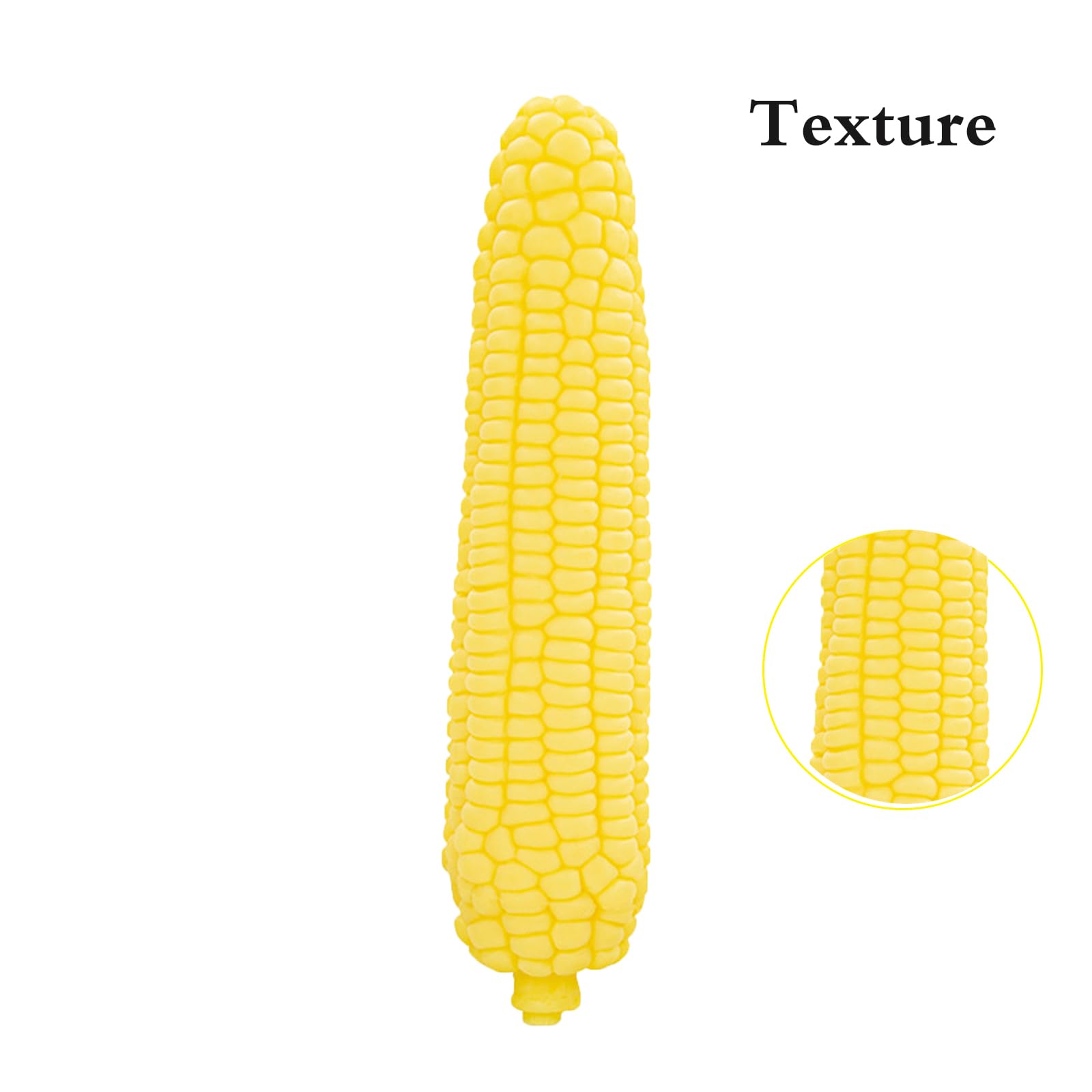 7.87 inch Corn Shape Soft Silicone Realistic Dildo Sex Toy Clitoral Dildo Anal Dildo Plug with Textures for Women Men - Corn: CORN