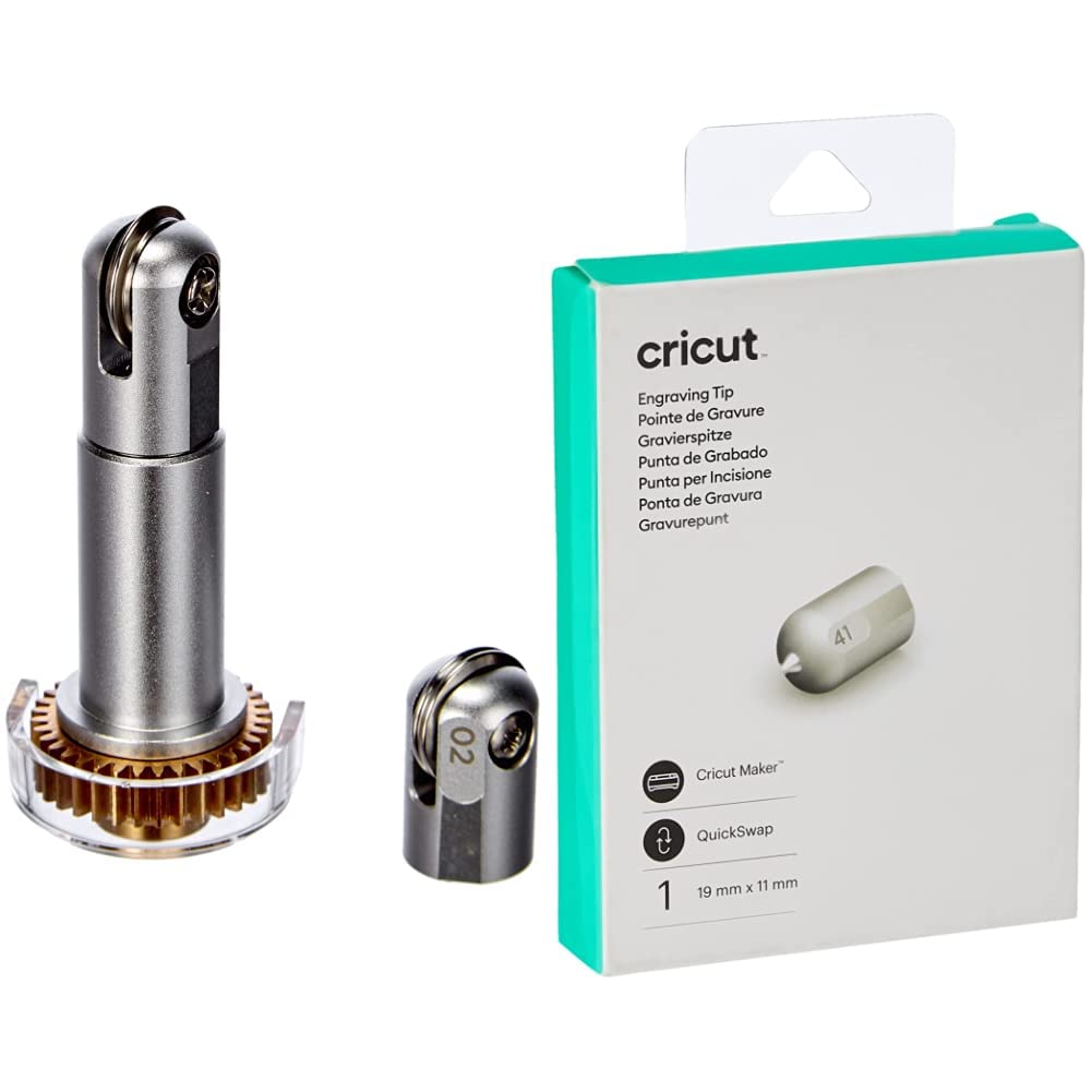 Cricut Pack de Roue de Rainage, Multicolore, unique & Pointe de Gravure