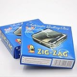 rolling metal tool boxes OCB - Se nota la diferencia. OCB Máquina para Liar Cigarrillos 16925 Zig Zag Rolling para Unos Cigarrillos, Cromo, Plateado, 8 x 8 x 2 cm