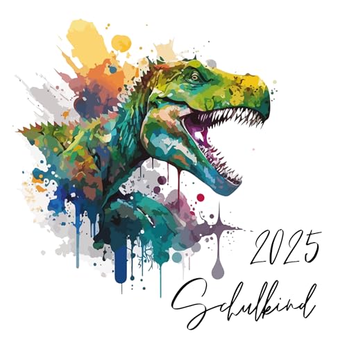 Schulkind 2025 Bügelbilder Set Textilien, zum aufbügeln, Dino, Bagger,...