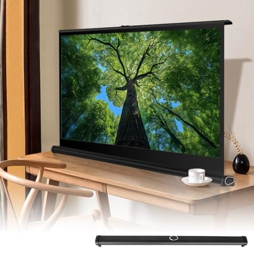 Pantalla de proyección manual 50" 4:3 portátil miniatura 1