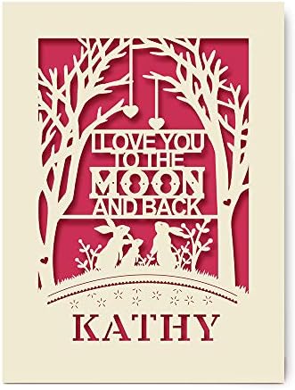 Personalsed Kds Brthday Card Laser Paper Cut Greetng Cards | Etsy UK