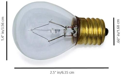 Miniatura 3 de Lumenivo - Bombilla de lava de 130 V y 25 W  Sustituye a bombillas S11 de 120 V 25 W  Lámparas de lava de 14.5 pulgadas, luz de burbujas y lámparas