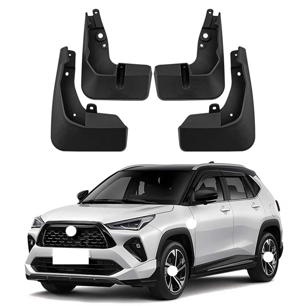 RJQXZXGQ Car Mud Flaps, for Toyota Yaris Cross GR 2023 Front & Rear Car Mud Flaps, Splashproof Tough Auto Splash Guards Fenders