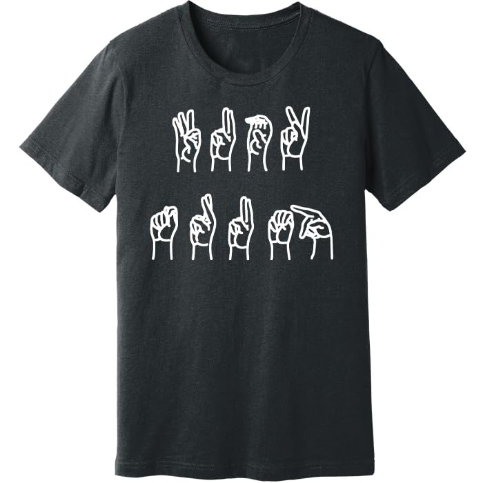 F*ck Trump Sign Language T-Shirt, Subtle Anti Trump Shirt, ASL Fuck Trump Tee, Resist Anti-MAGA Shirt, Activist Feminist Tee Multi